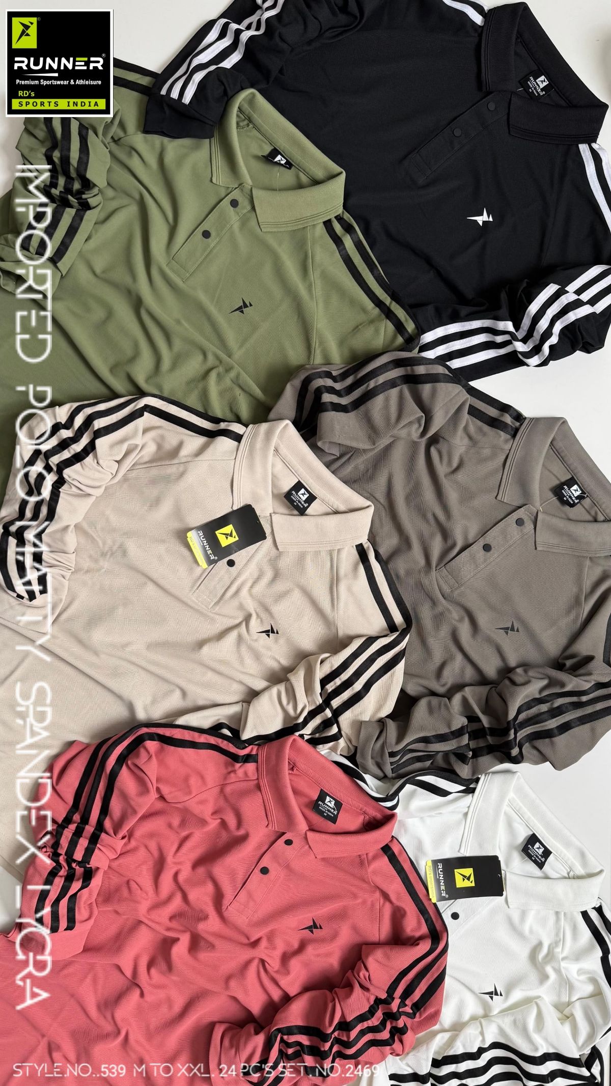 Men's Polo T-shirts Set D No- 539