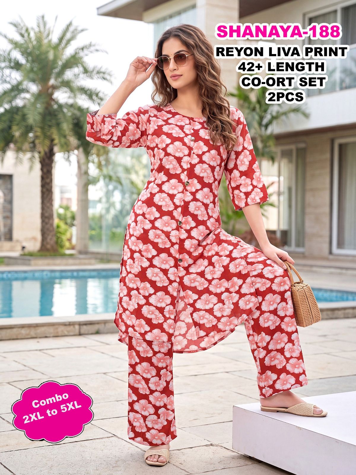 Shree Surbhi Women's Ethnic Wear Co-ord Set- Shanaya-188