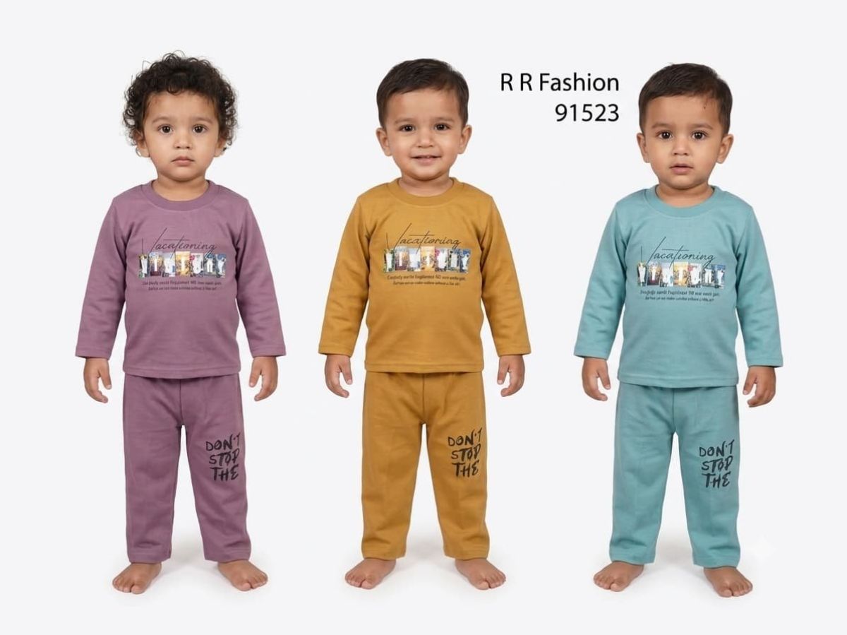 R R FASHION- Kids Top And Pajami Set- 91523