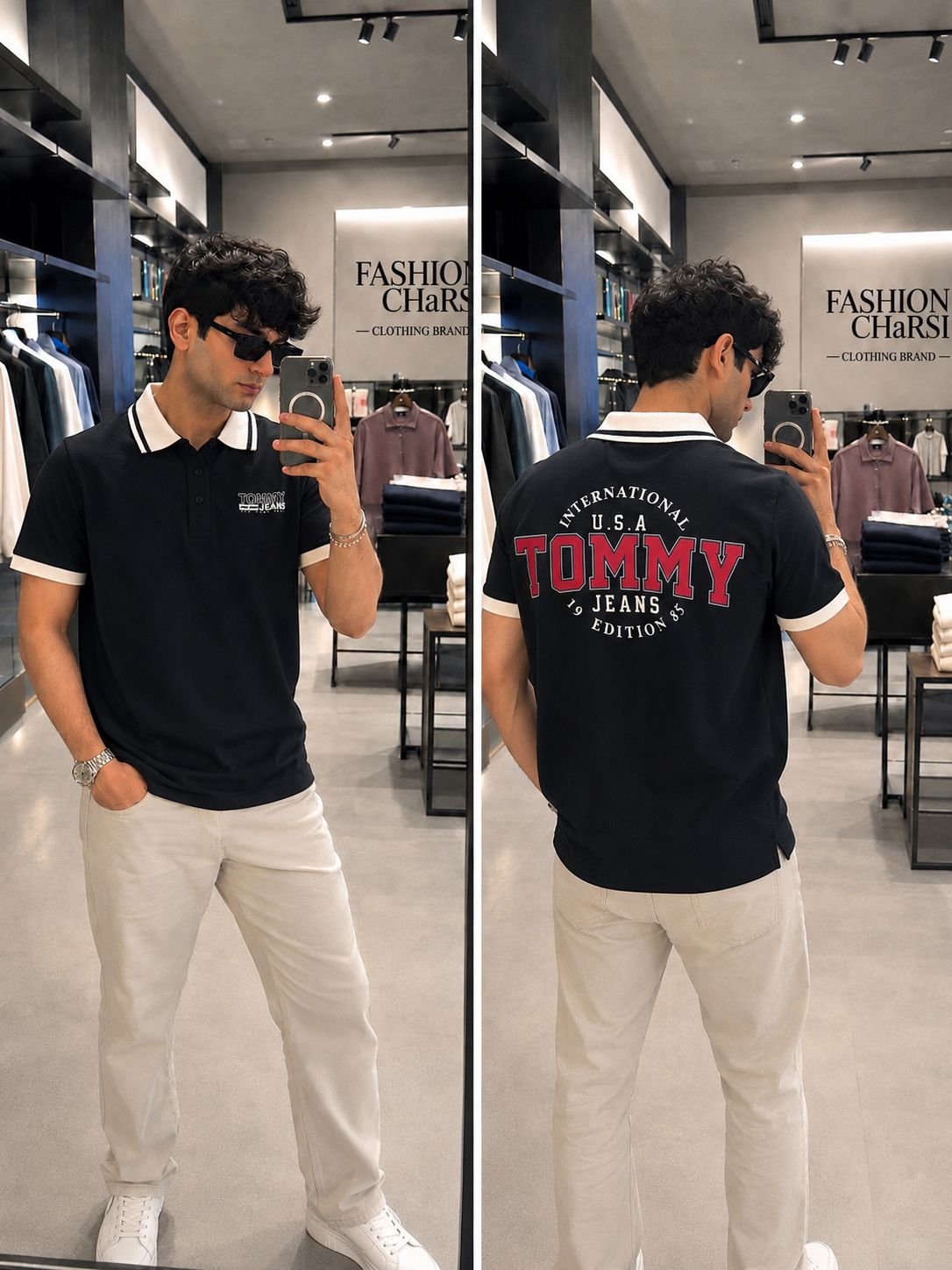 COTTON MATTY LYCRA COLLAR TSHIRT FOR MEN