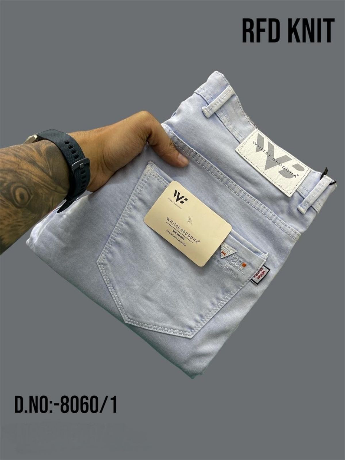 Whitee Budhha Men's RFD Jeans-8060/1