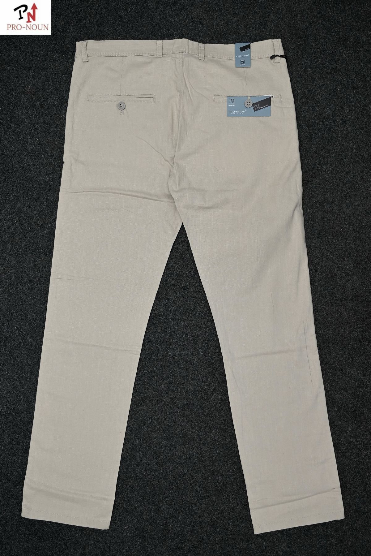 Pro-Noun Men's Stretchable Linen Casual Trousers D No-1905