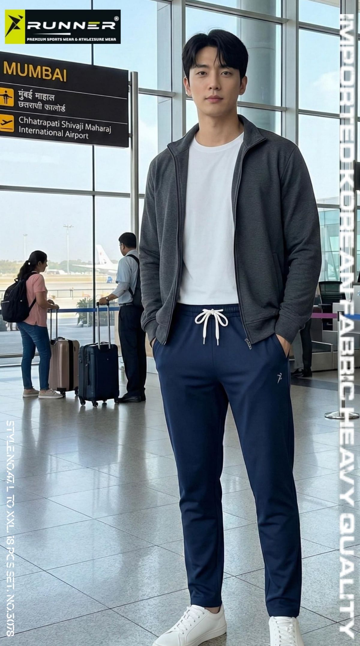 RUNNER Men's Korean Trackpants D No- 47