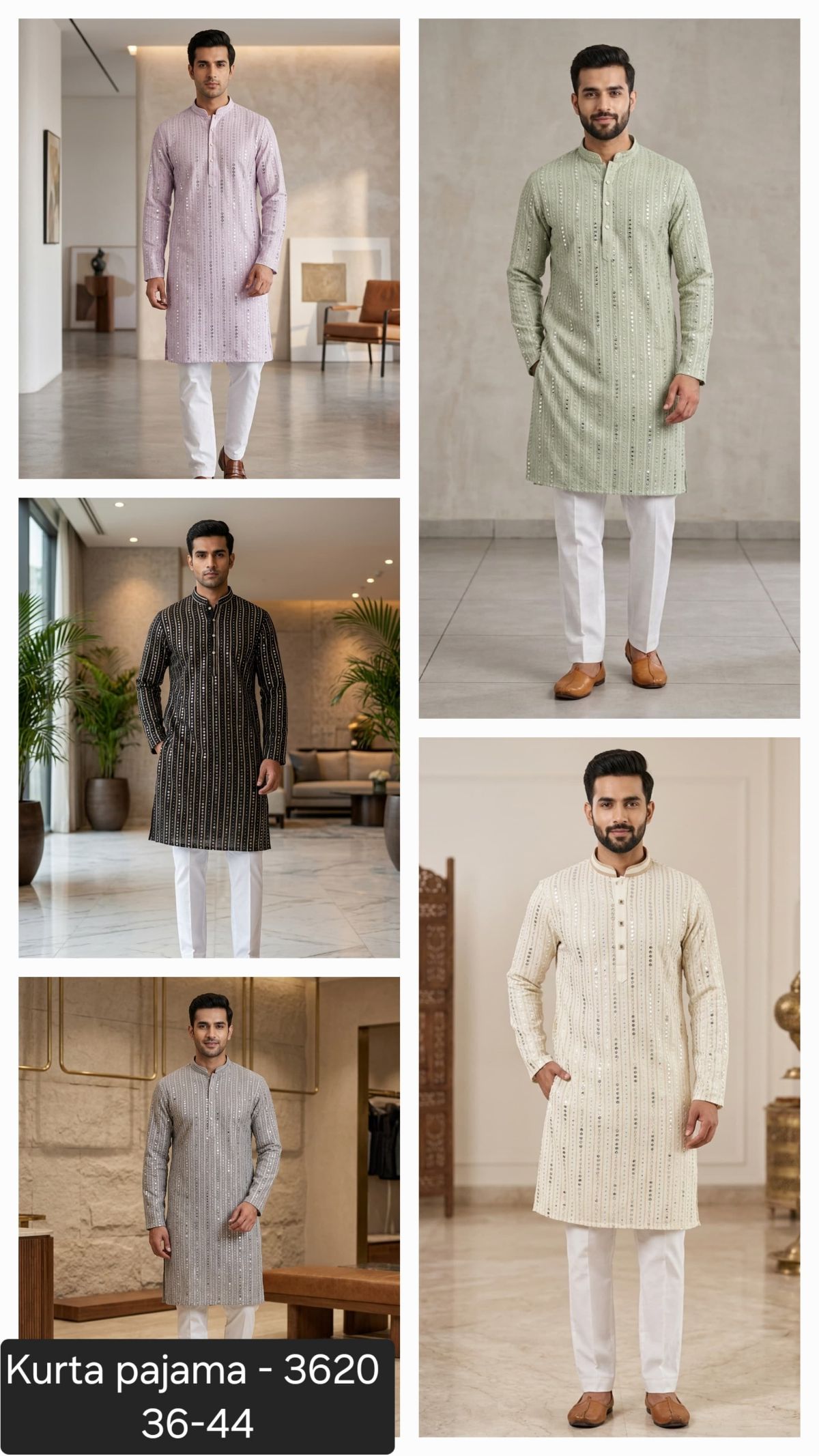 Variation Men's Ethnic Kurta Set-3620