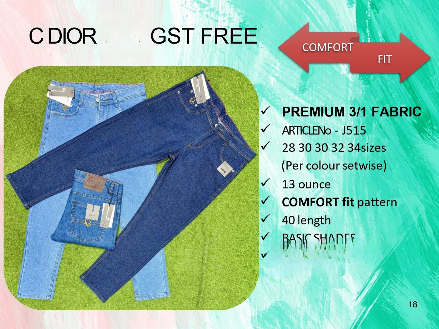 Men's Denim Jeans- C DIOR