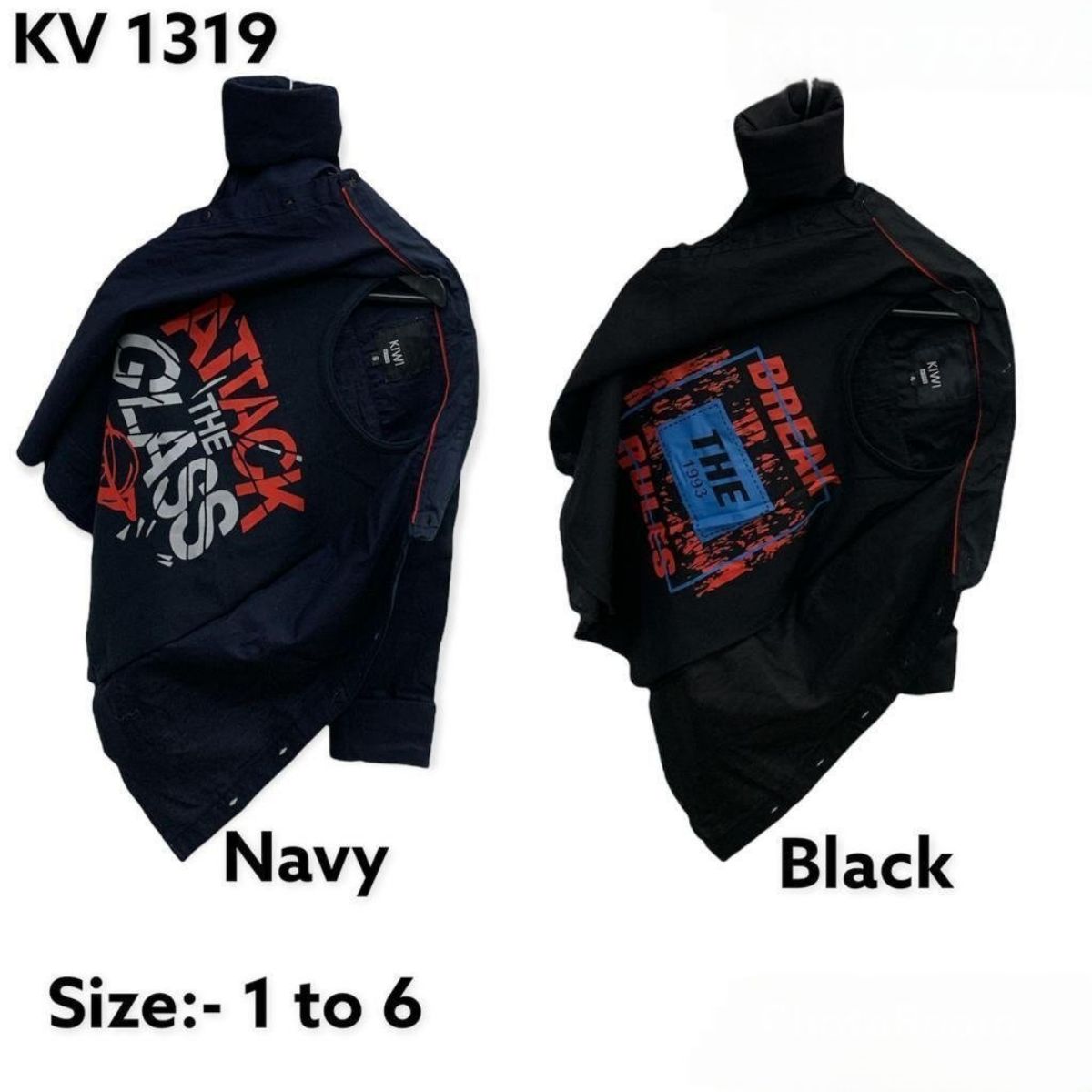 Kids Cotton Shirts with T-shirt- KV 1319