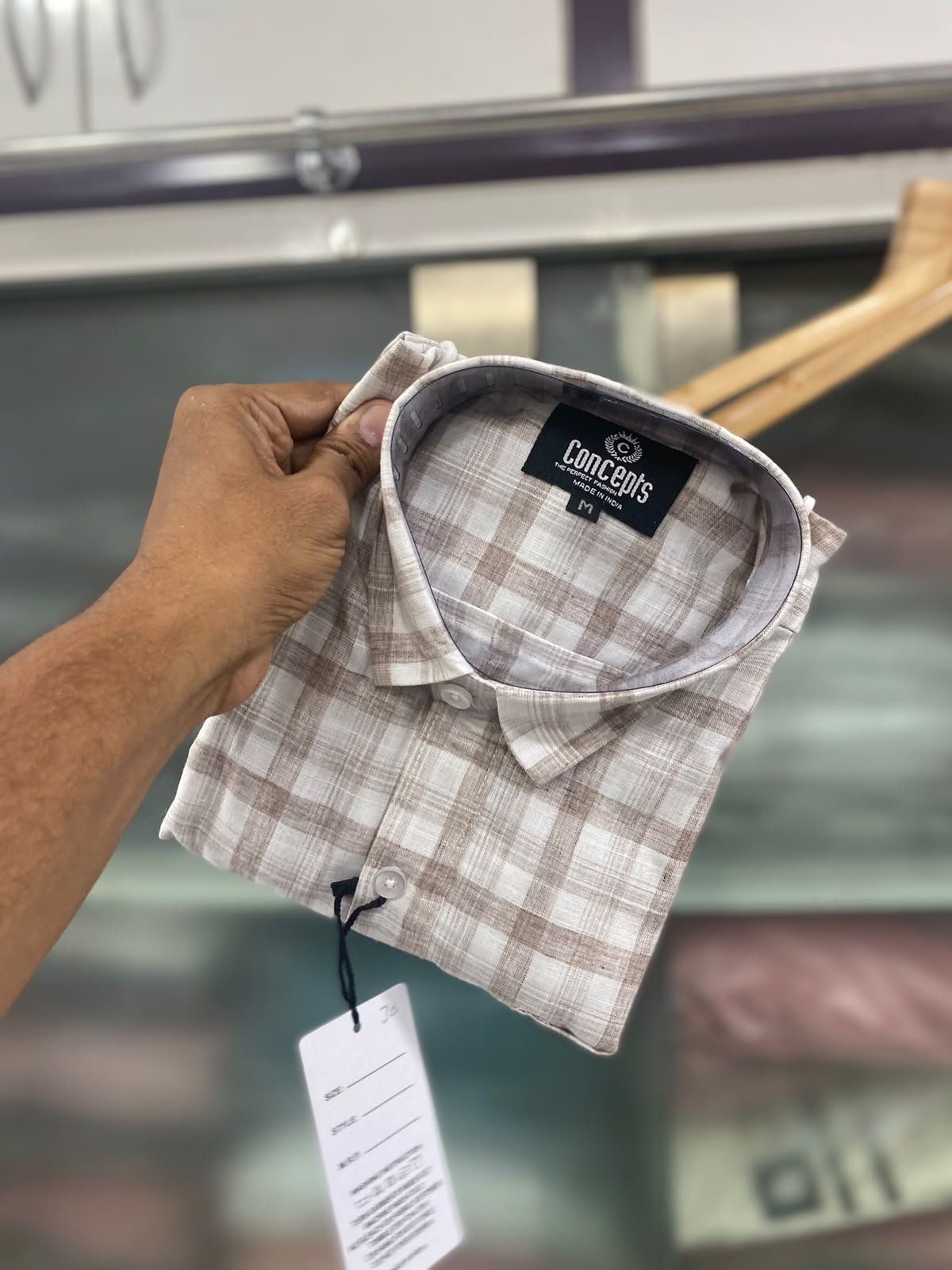 Concepts Men's Shirts Cotton Linen (2XL-4XL)
