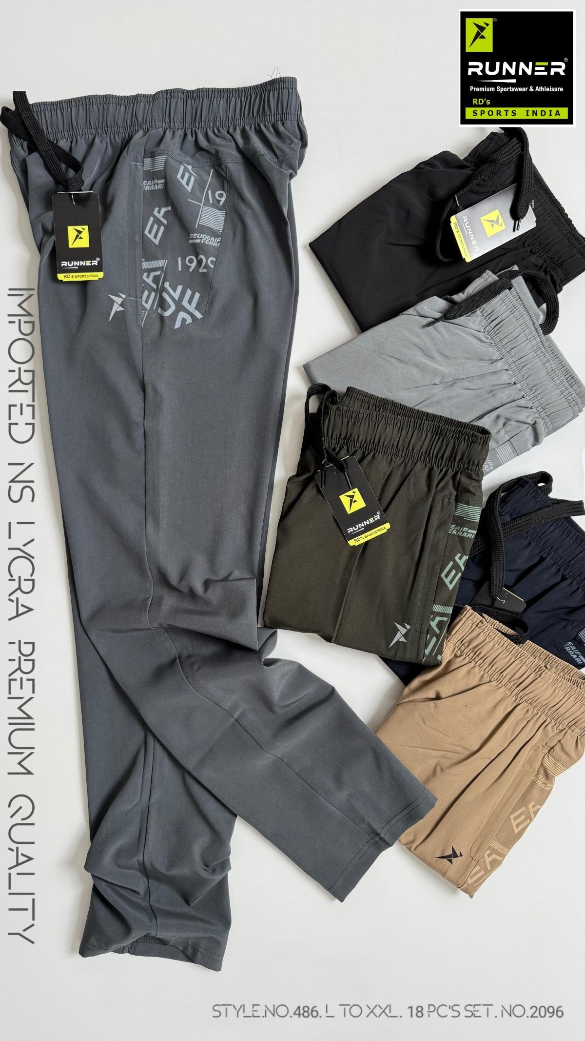 RUNNER Men's Trackpants D No- 486