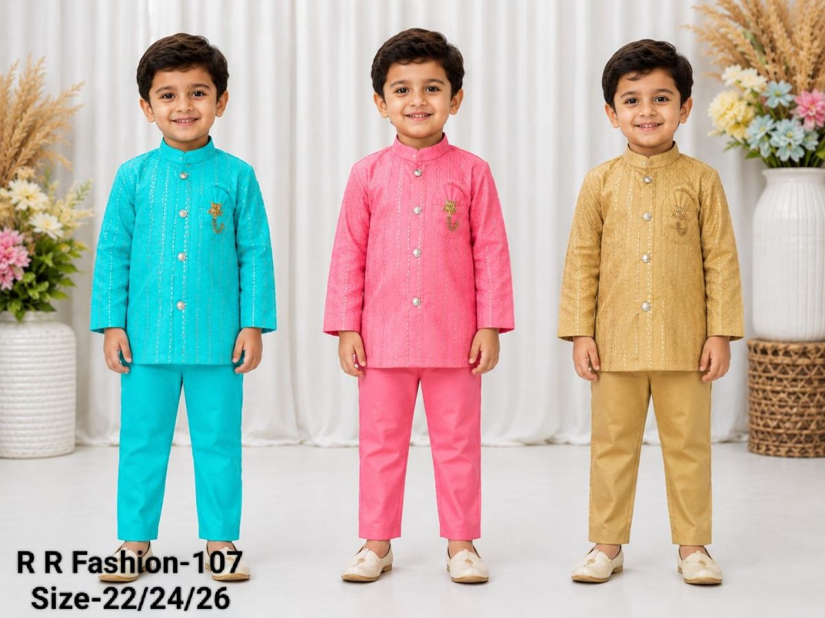 R R FASHION- Kids Kurta Pajama Set- 107