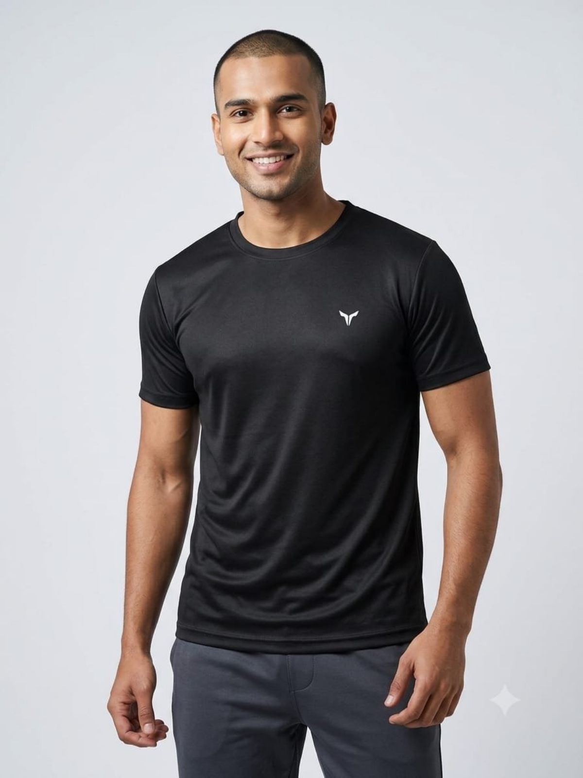 Men's Half Sleeve Black T-shirts
