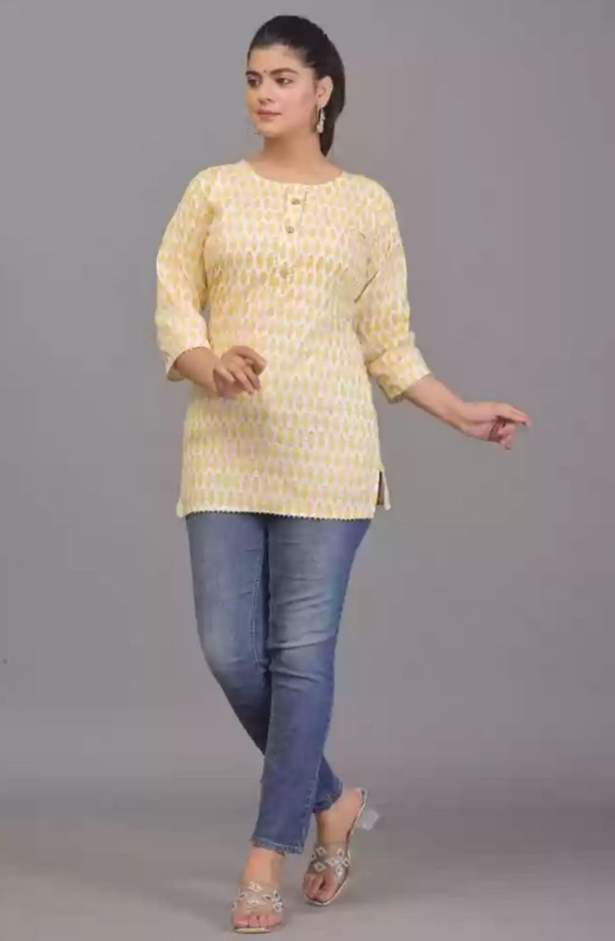 Printed Shorts Kurti
