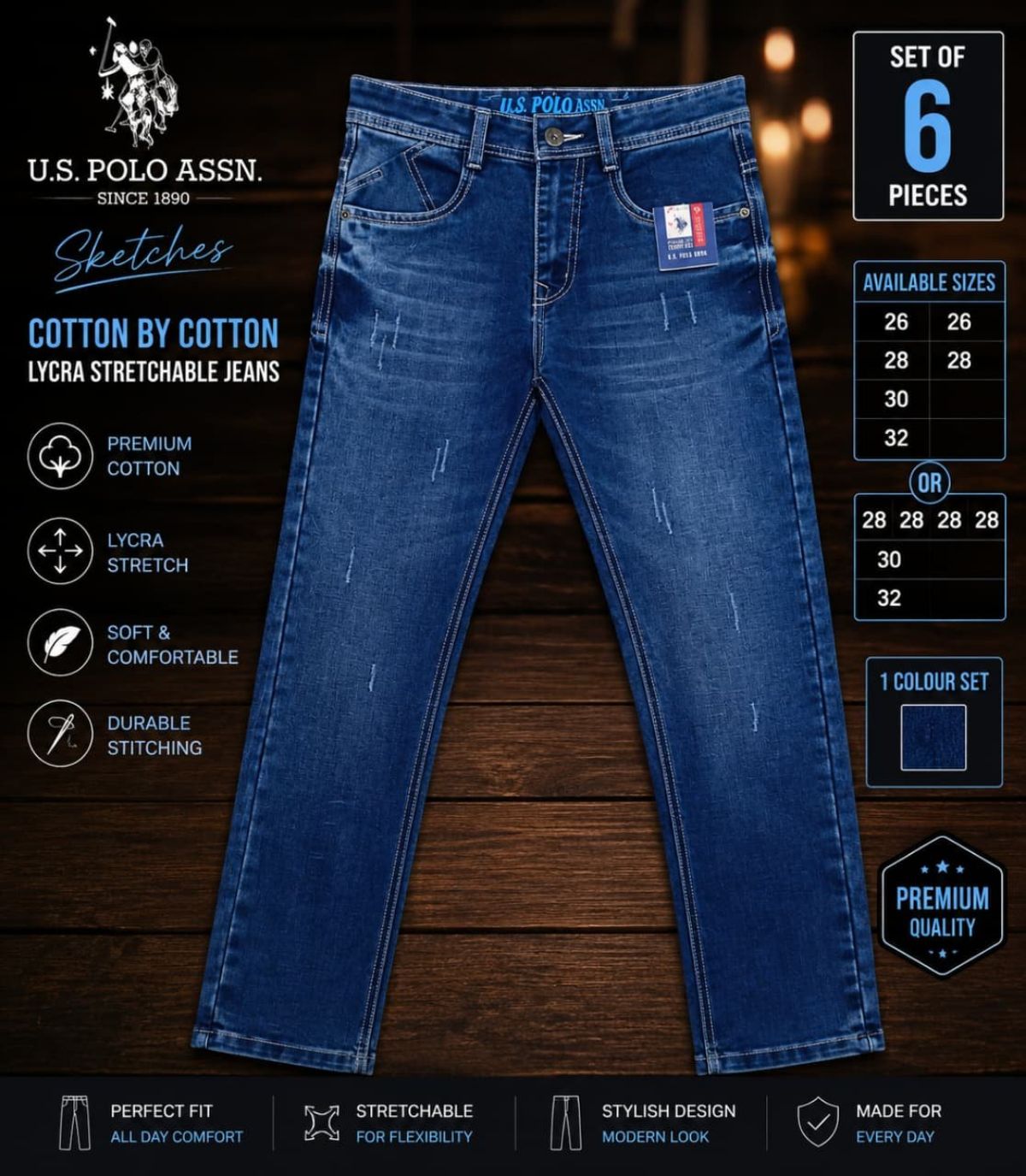 Updry Men's Denim Jeans