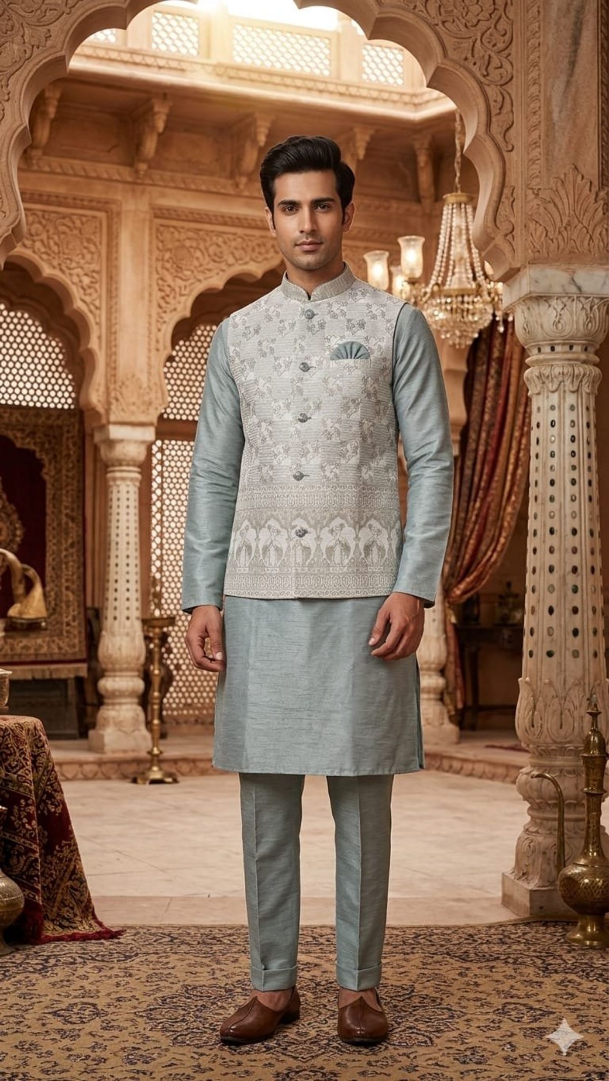 Variation Men's Kurta Pajama Set