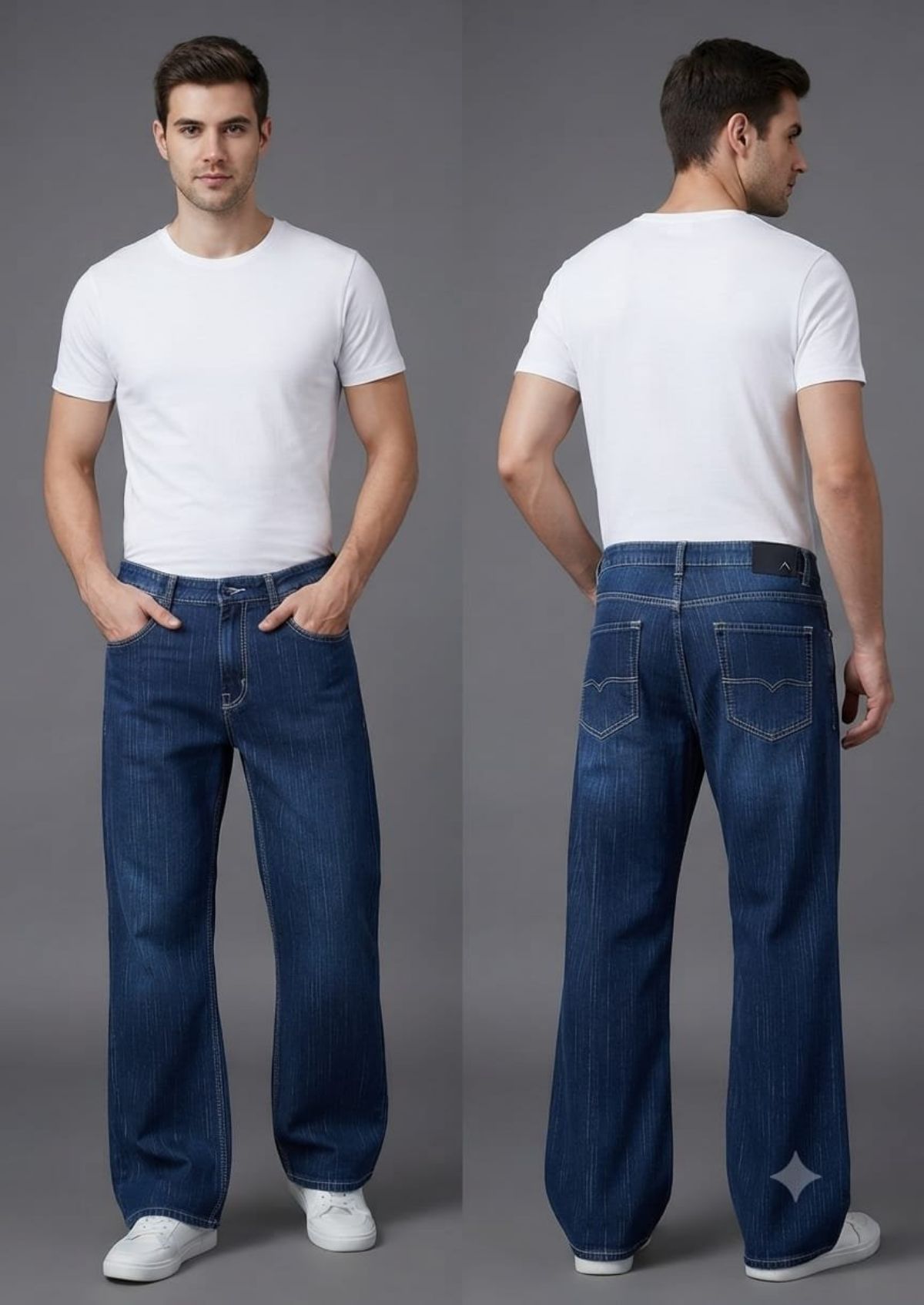 KRX Men's Denim Jeans Baggy