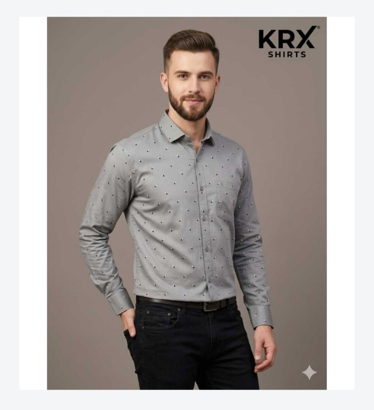 KRX Men's Cotton Poly Shirts Printed