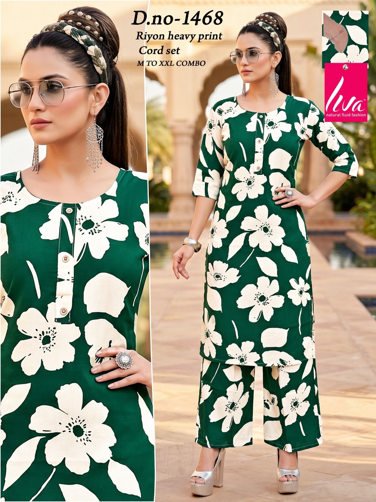 Women's Designer Kurti and bottom set- 1468