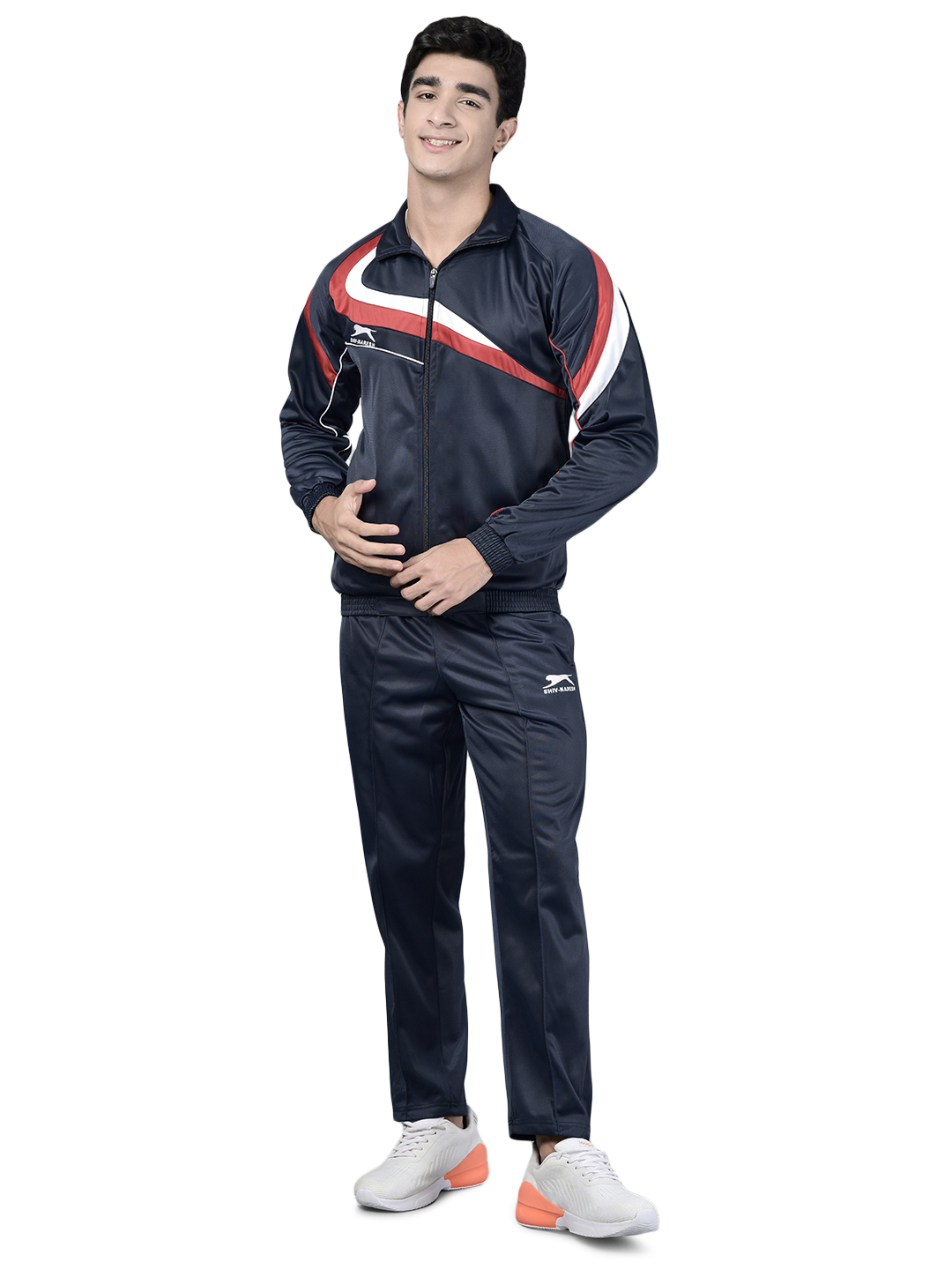 Men's Tracksuit  450A-TP-Navy/Red/White-XL