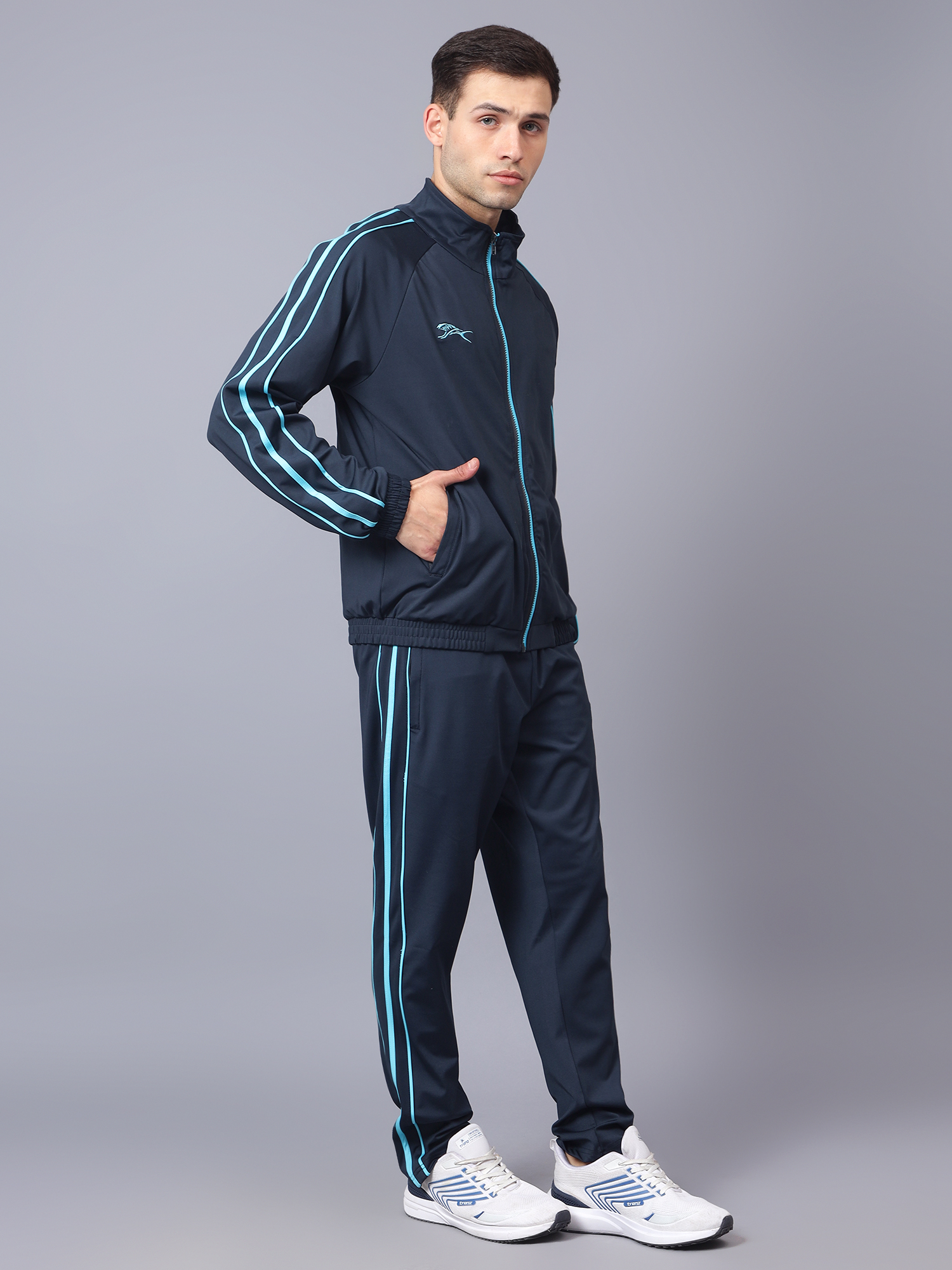 Men's Tracksuit  SNTSW106M-Navy Cyan-3XL