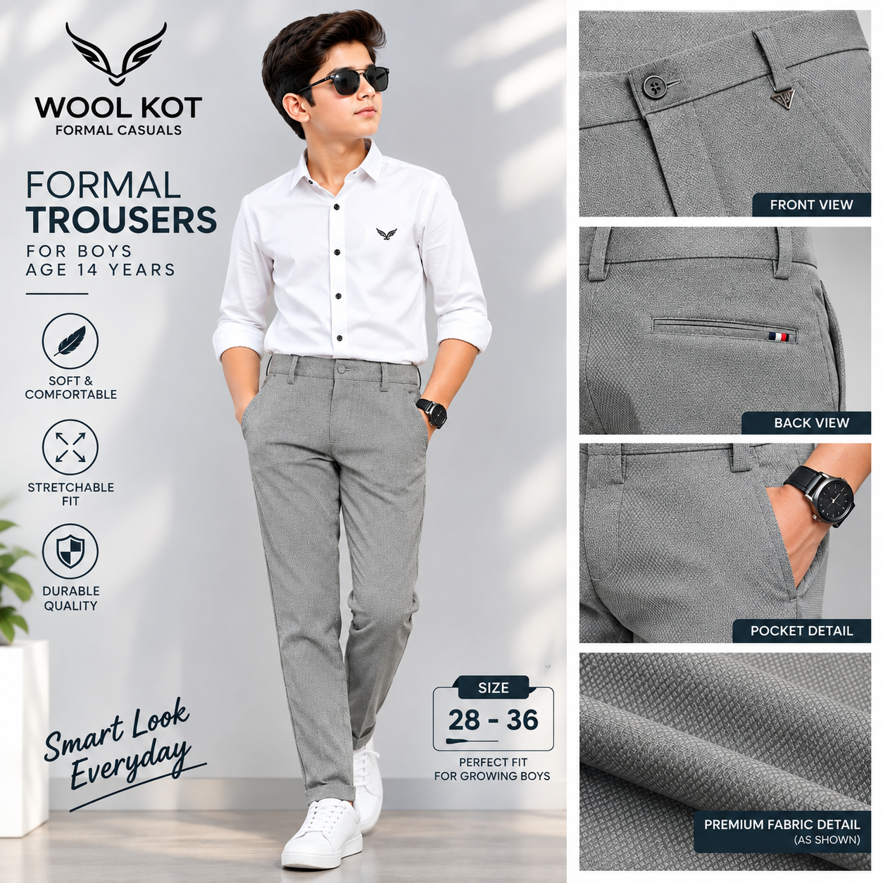 WOOLKOT KIDS PEANUT 32 TO 40 MULTICOLOR 