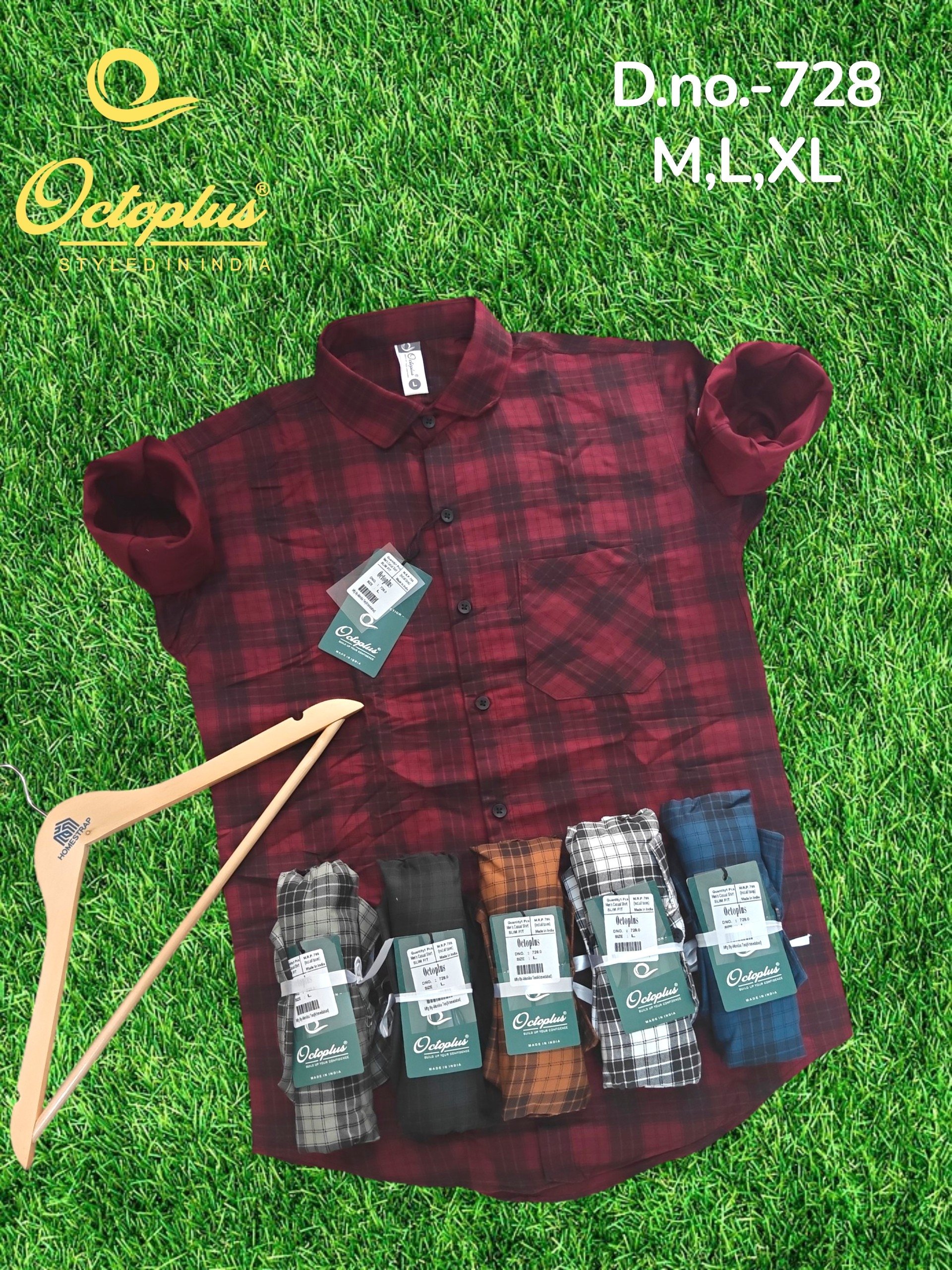 Octoplus Premium Chex Shirt For Men