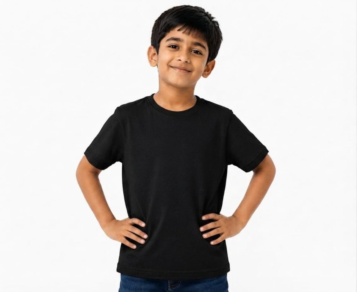 Smart Kids Boys Plain T-shirts - Cmcotton-01