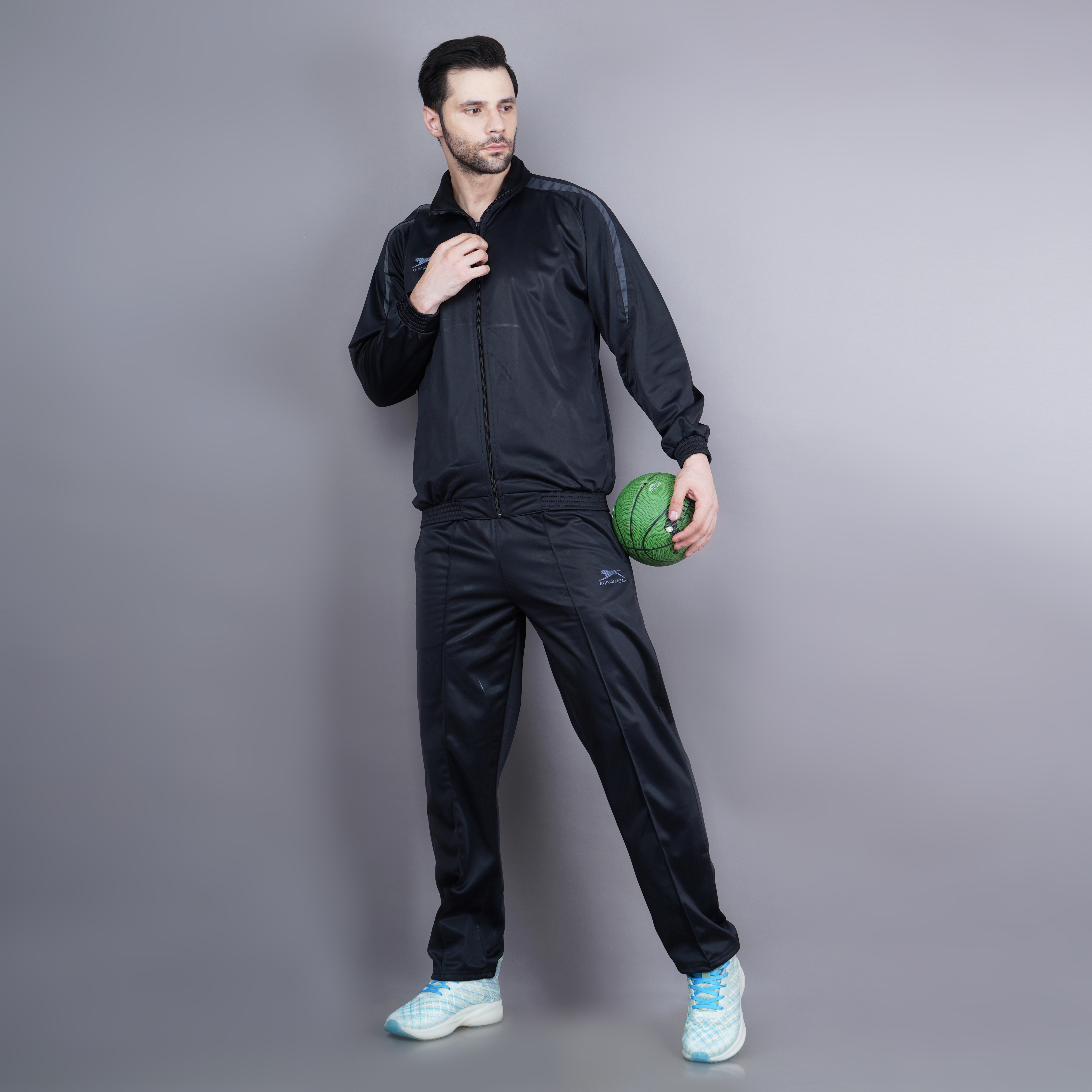 Men's Tracksuit  462B-TP-Black/D.Grey-XXL