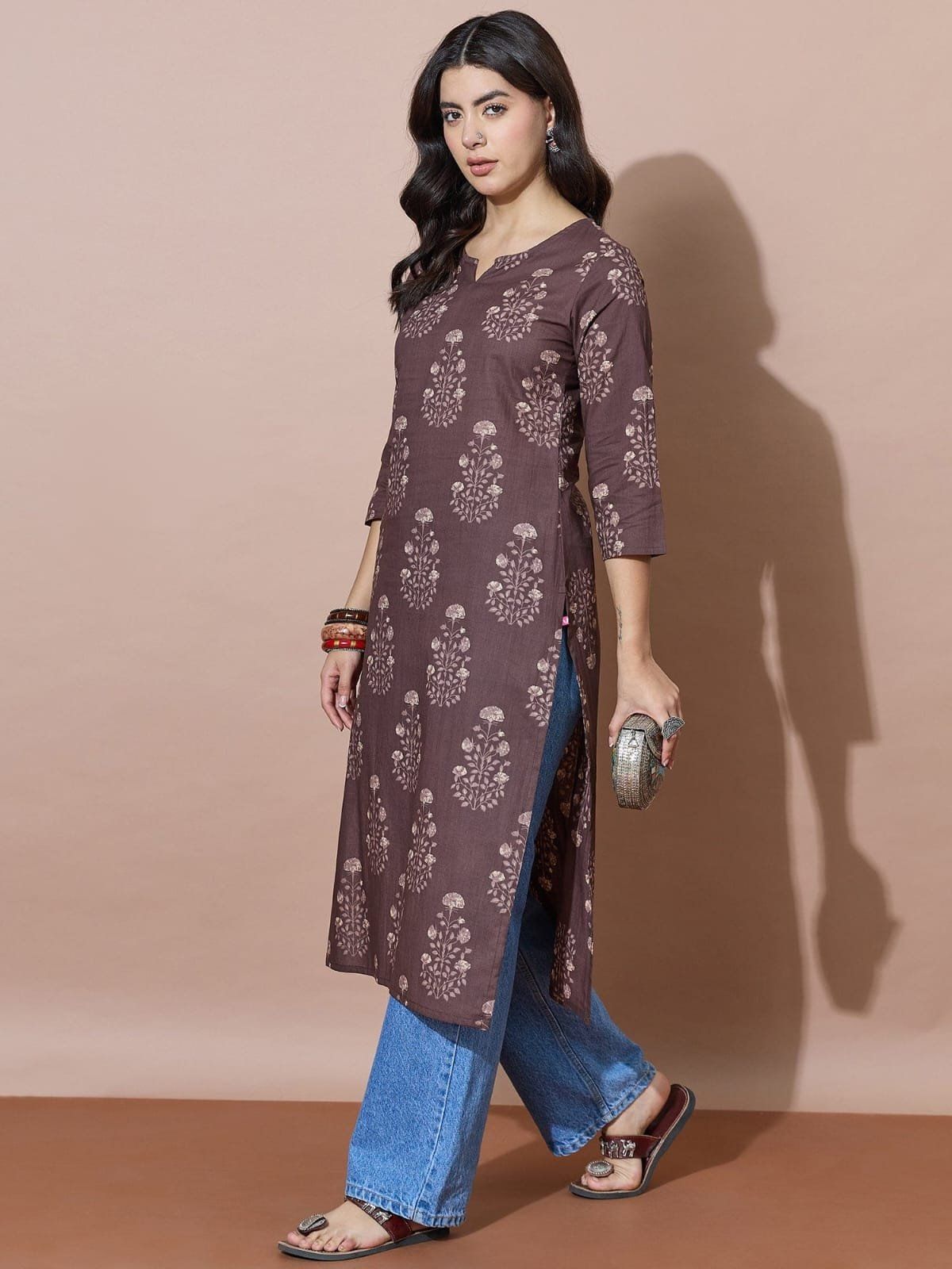 Women's Printed Cotton Kurti