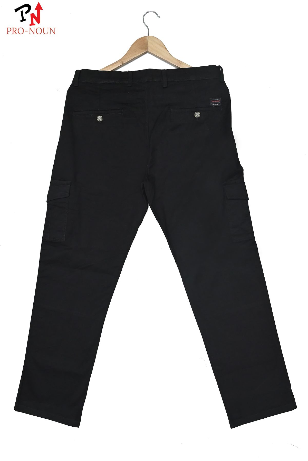 Pro-Noun Men's Straight Fit Cargo Pants D No- 1816 -Black