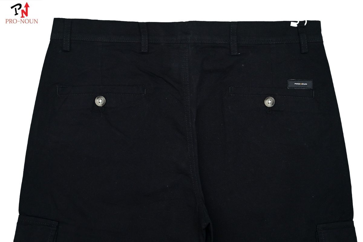 Pro-Noun Men's Straight Fit Cargo Pants D No- 1779- Black