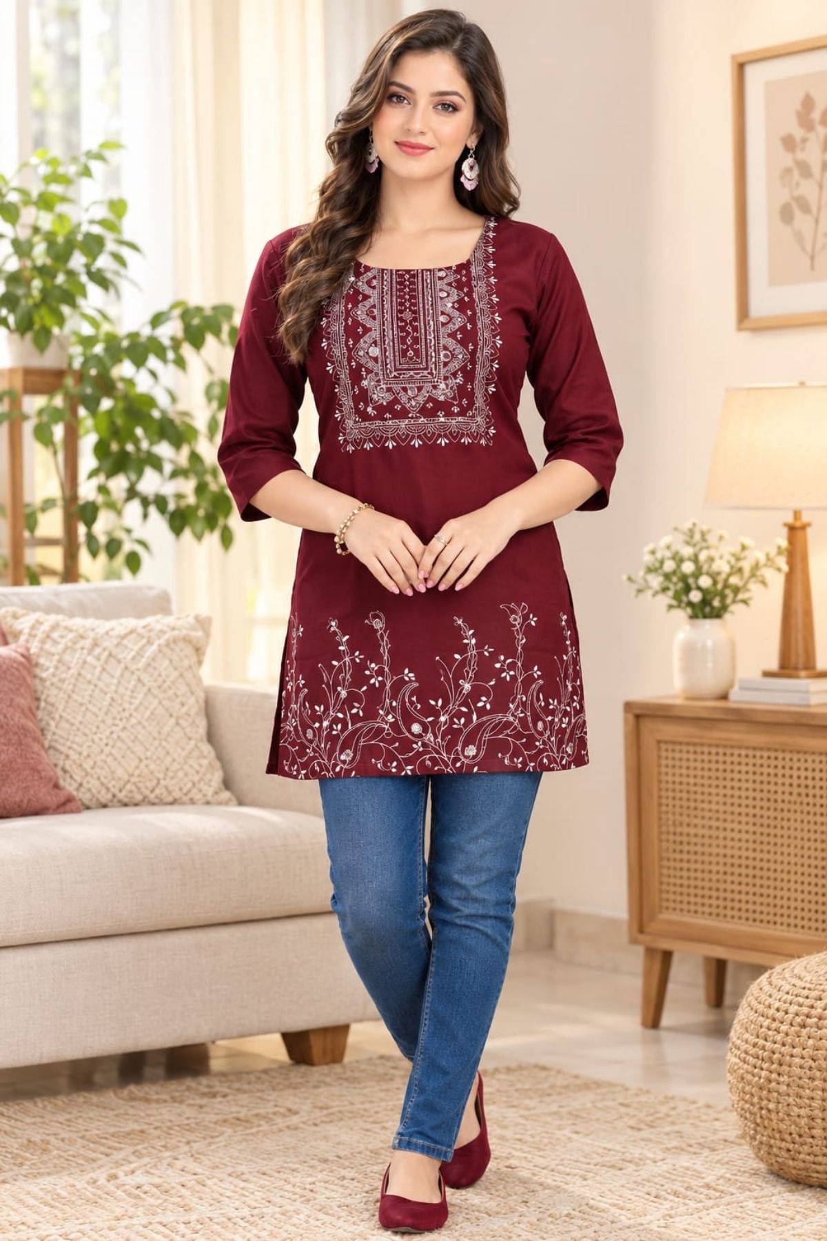 Women's Rayon Short Kurti