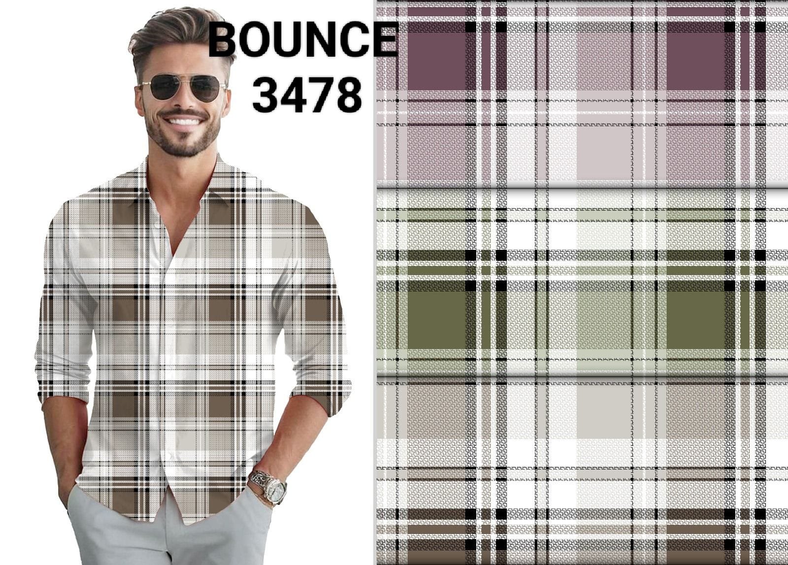 Ranker Men's Shirts- Bounce 3478