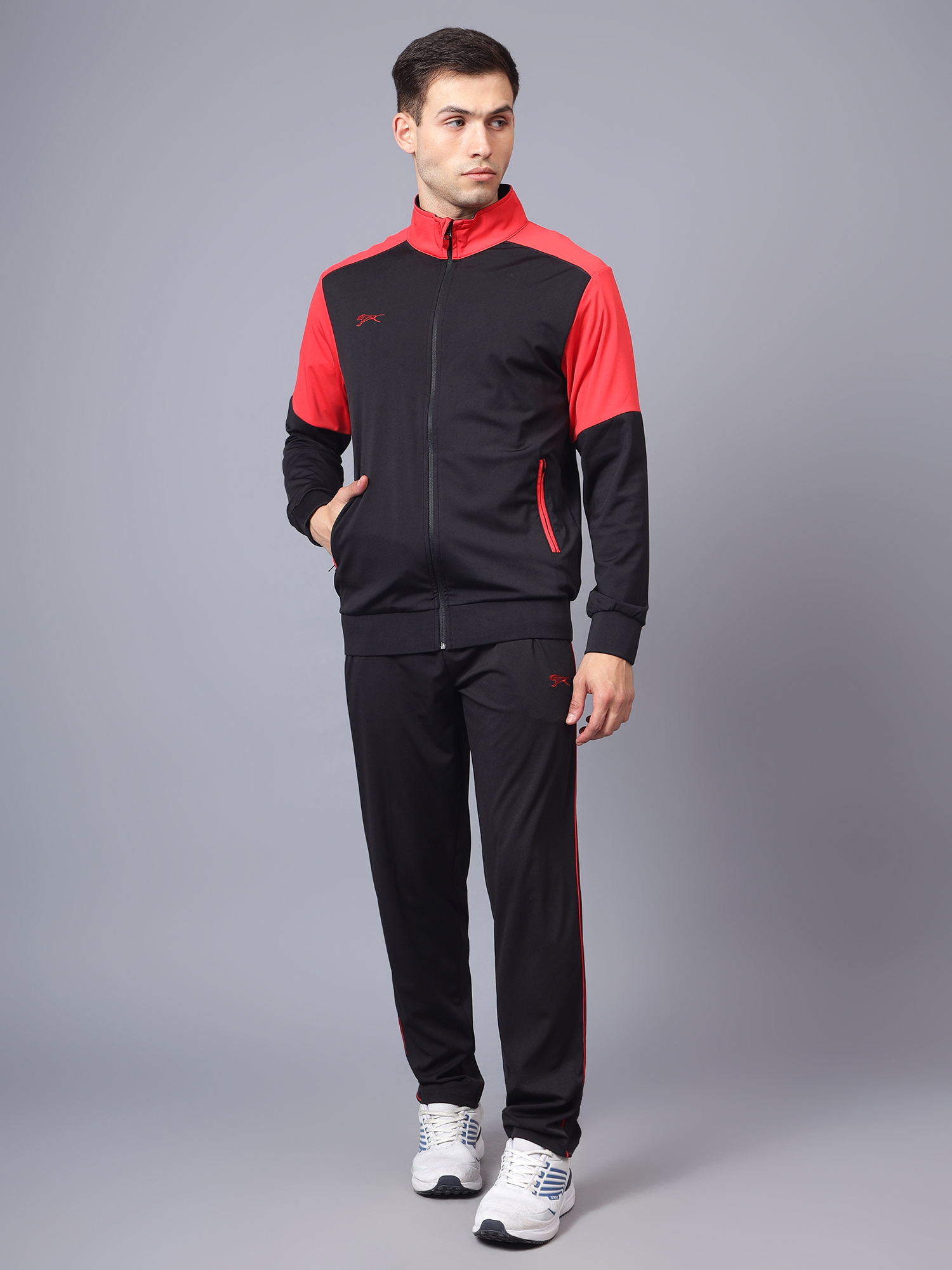 Men's Tracksuit  SNTSW111M-Black/Salsa-3XL