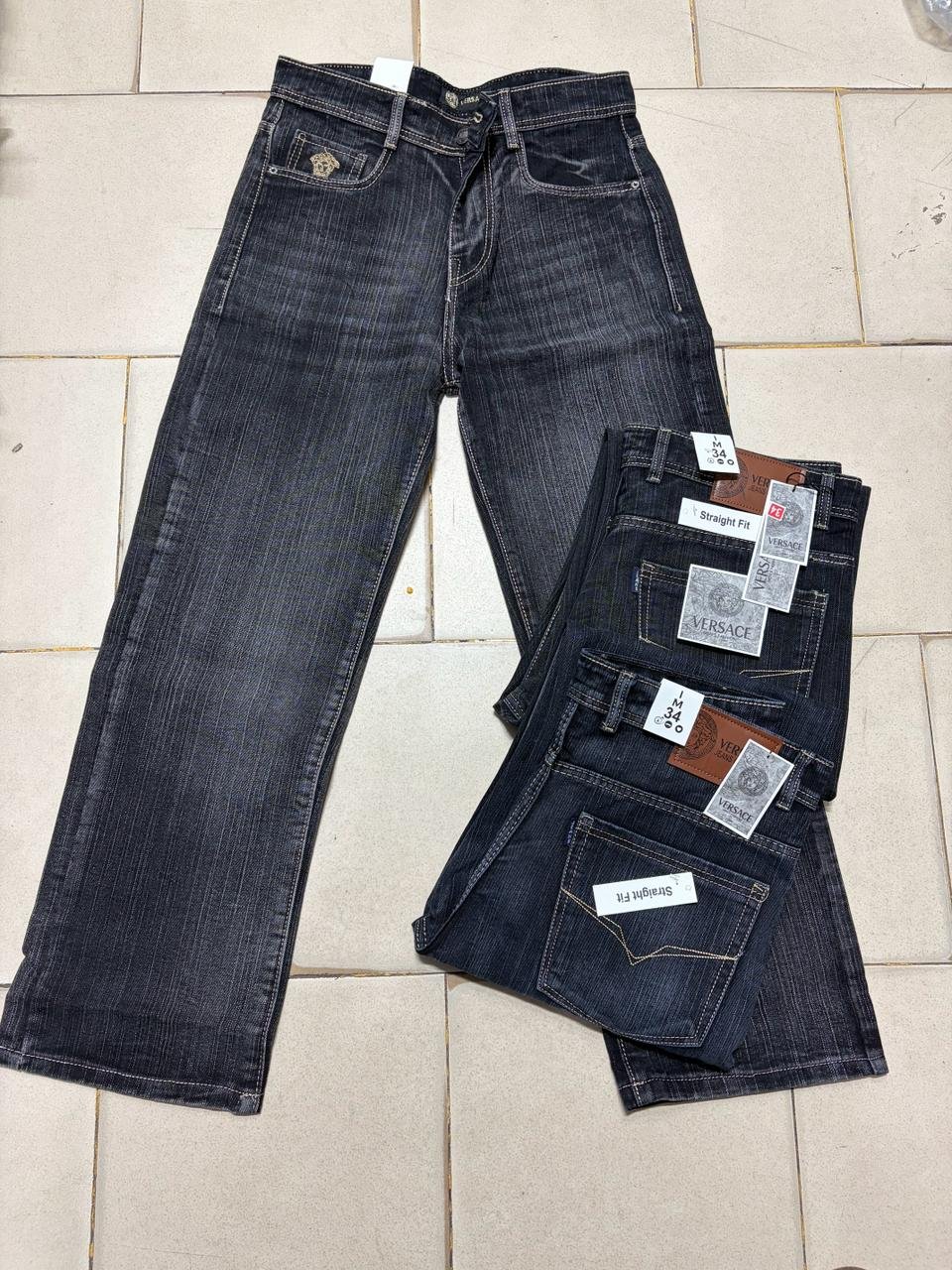 Men's OD slub Jeans Straight fit