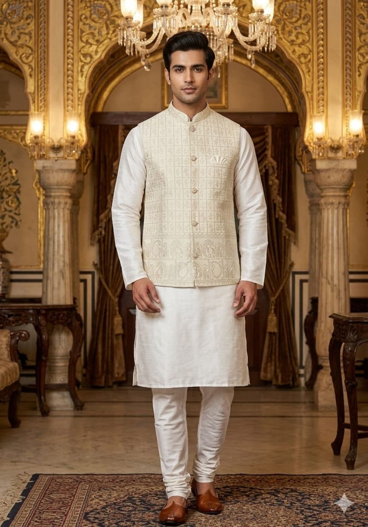 Variation Men's Kurta Pajama Set