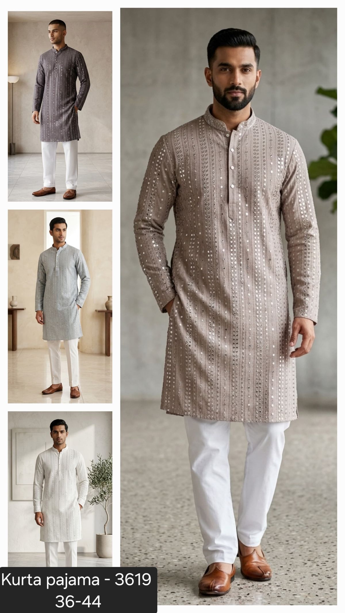 Variation Men's Ethnic Kurta Set-3619
