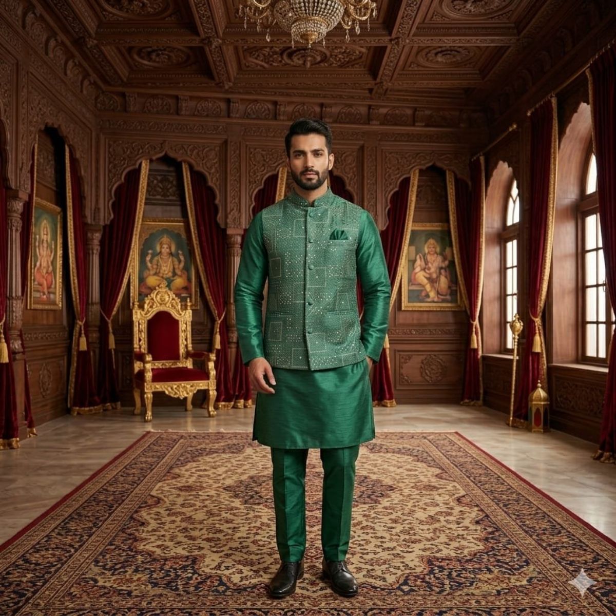 Variation Men's Kurta Pajama Set