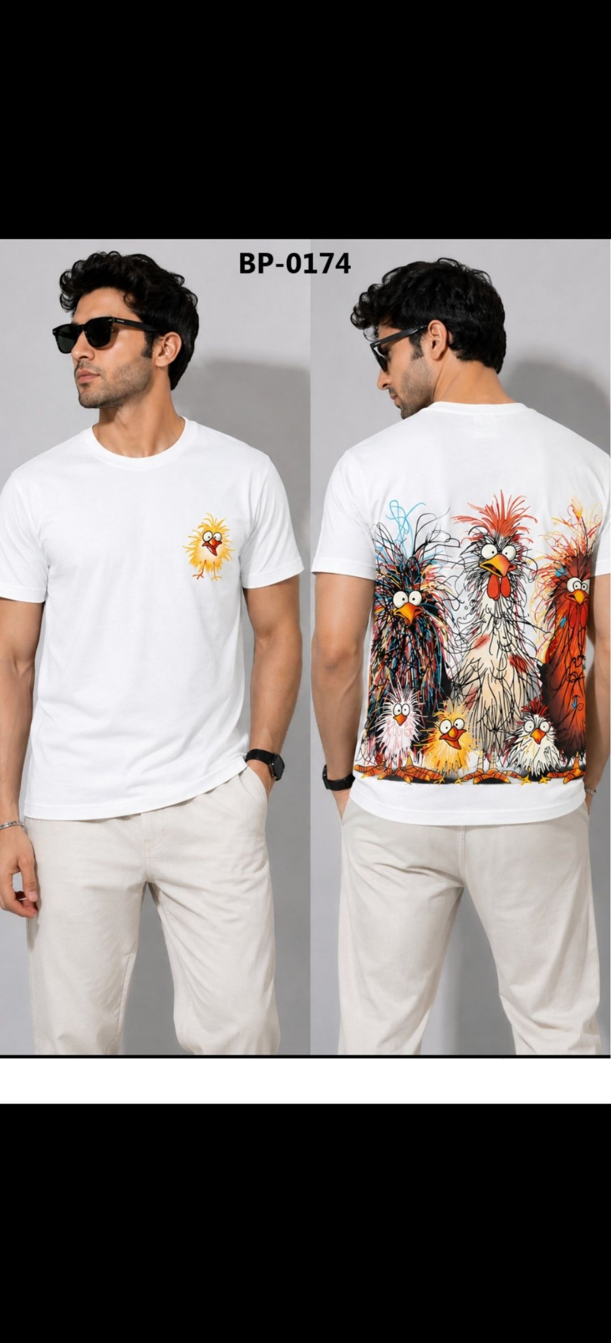 TOMHIDDLE MENS PRINTED T-SHIRT- A4-BP-0174
