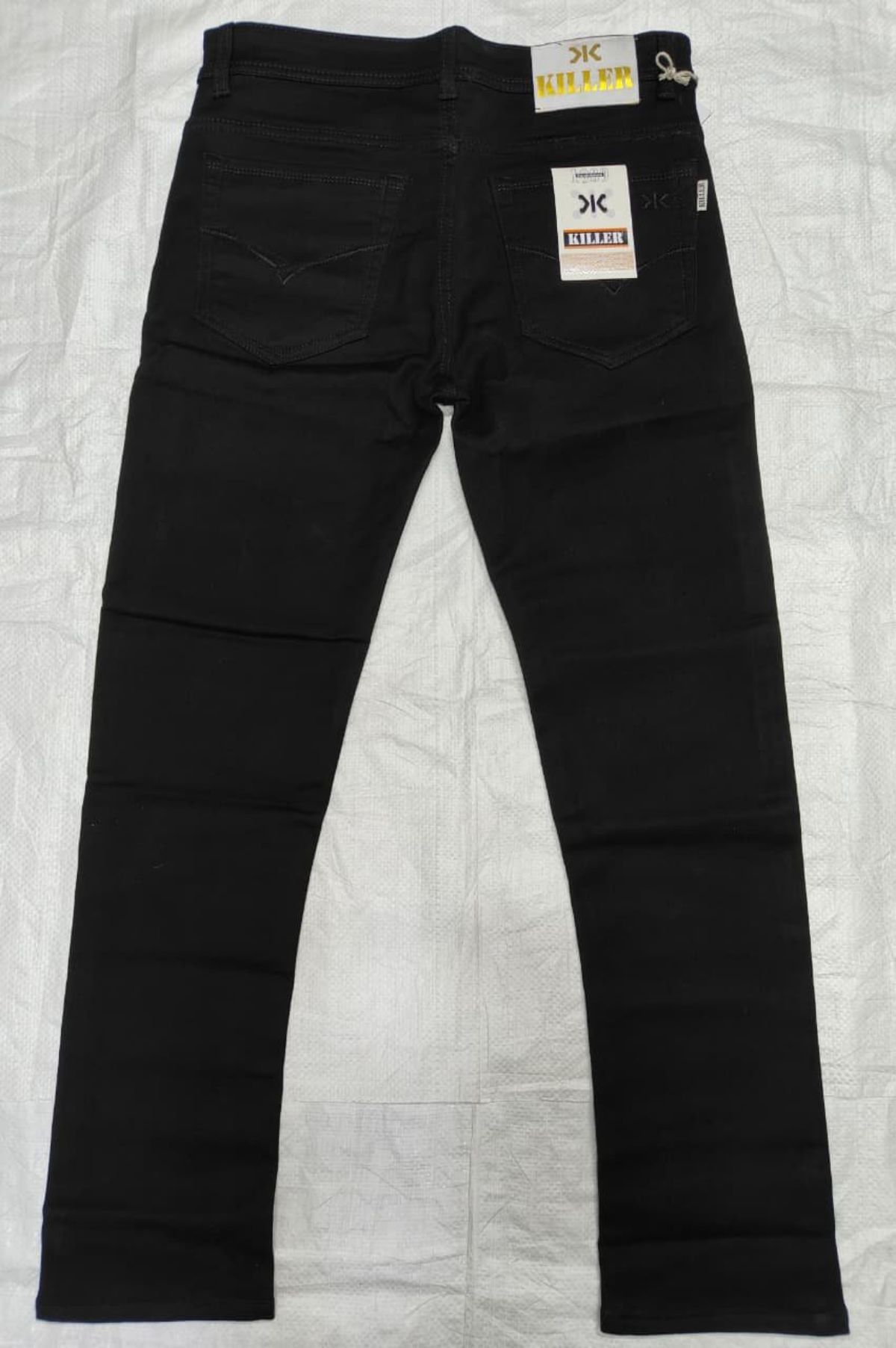 Shafin Men's Polly Lycra Black Jeans