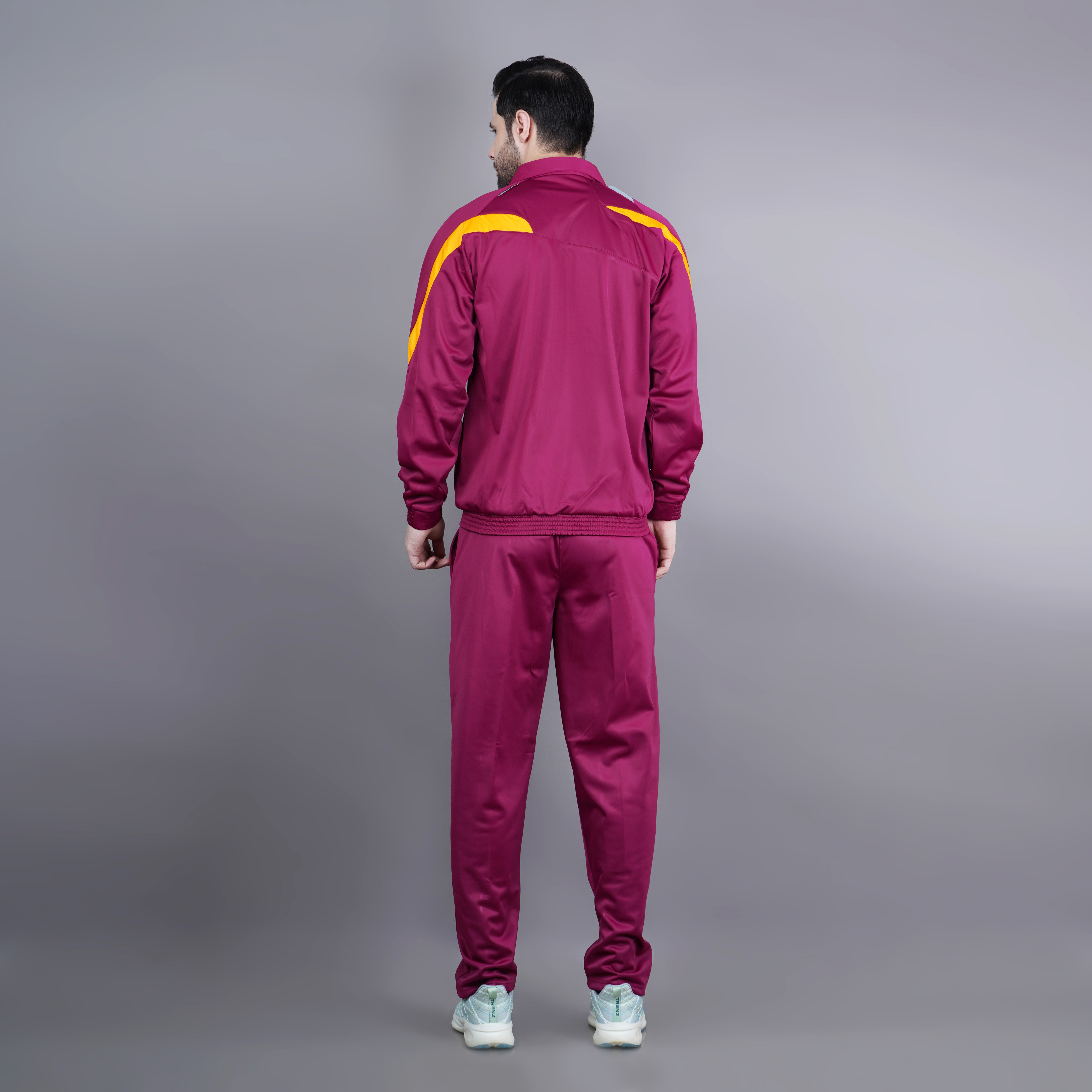 Men's Tracksuit  445A-TP-Rust/Yellow/White-XXL
