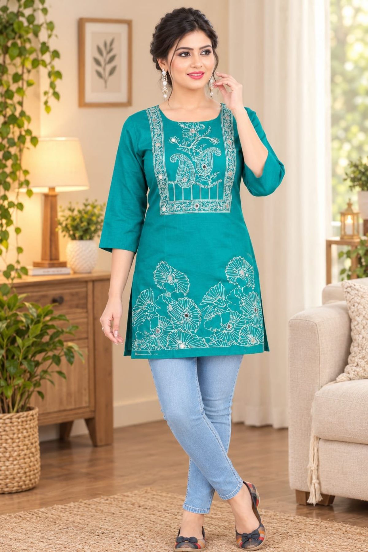 Women's Rayon Short Kurti