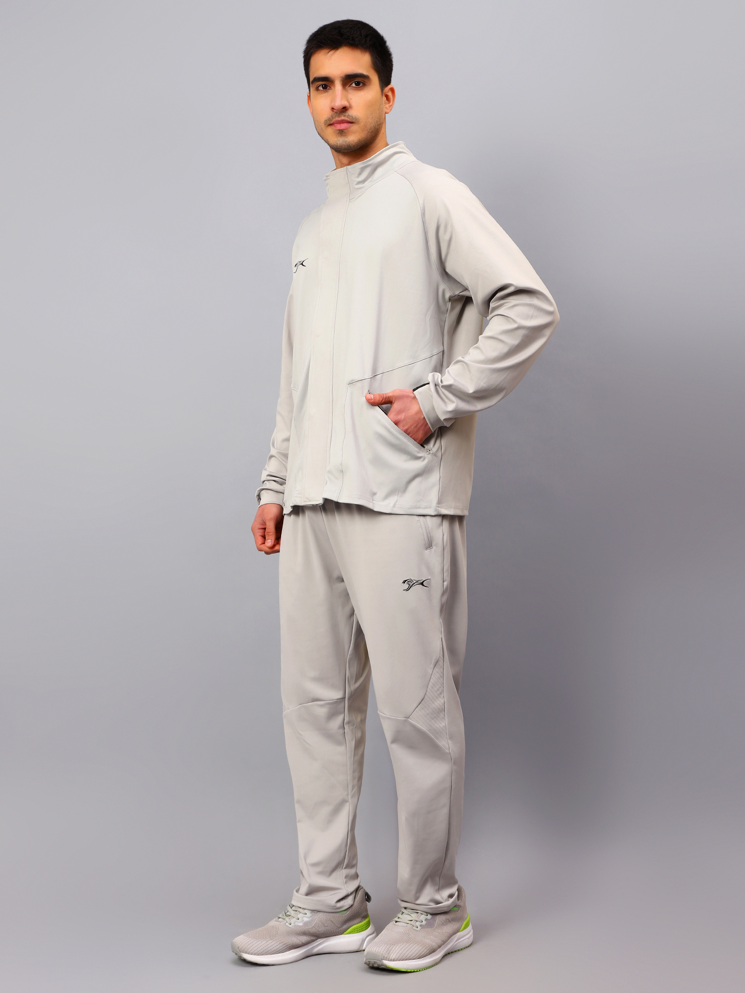 Men's Tracksuit  SNTSW105M-Light Grey/Black-XXL