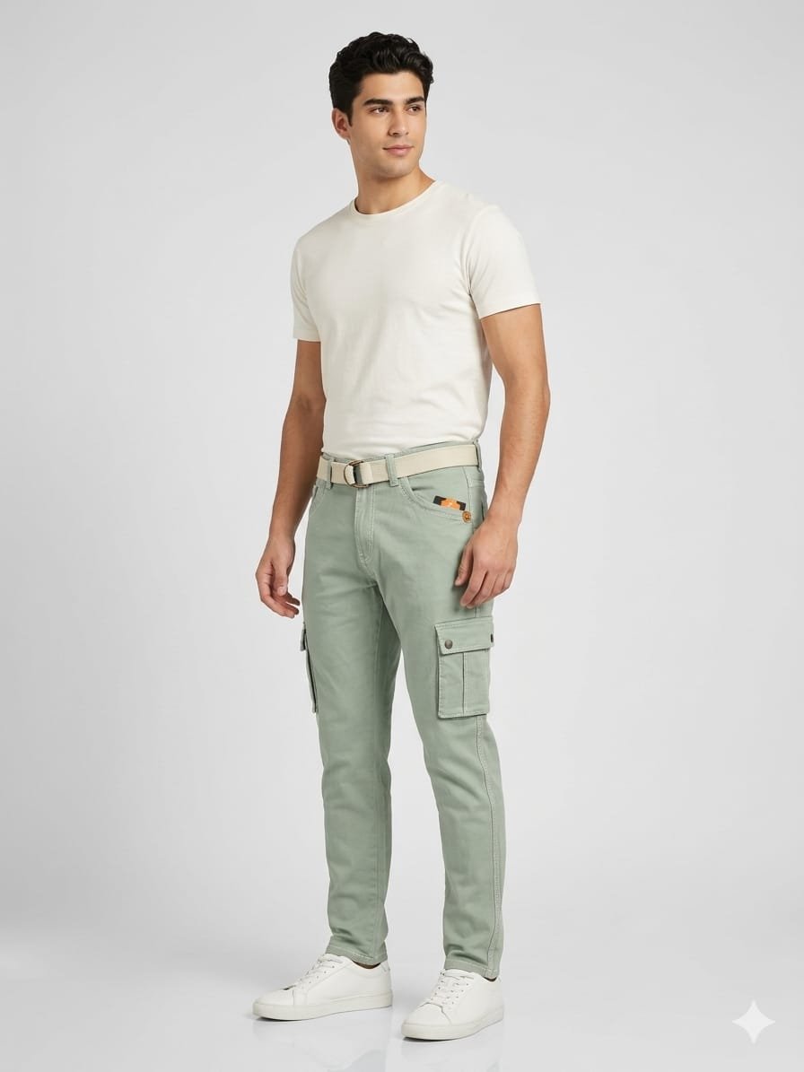 Updry Men's Raw Cotton Cargo