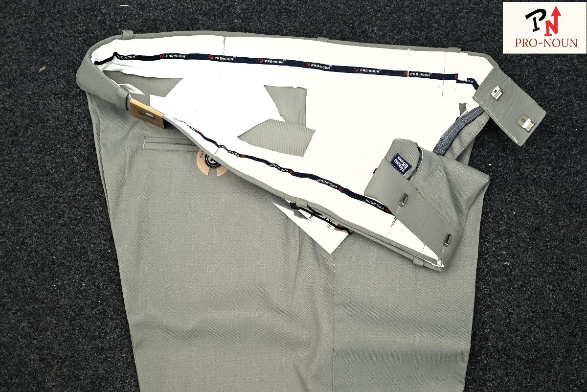 Pro-Noun Men's Men's Formal Trouser Pants With Adjustable belt D No- Signature 292-8 (30-36)- Mint Green