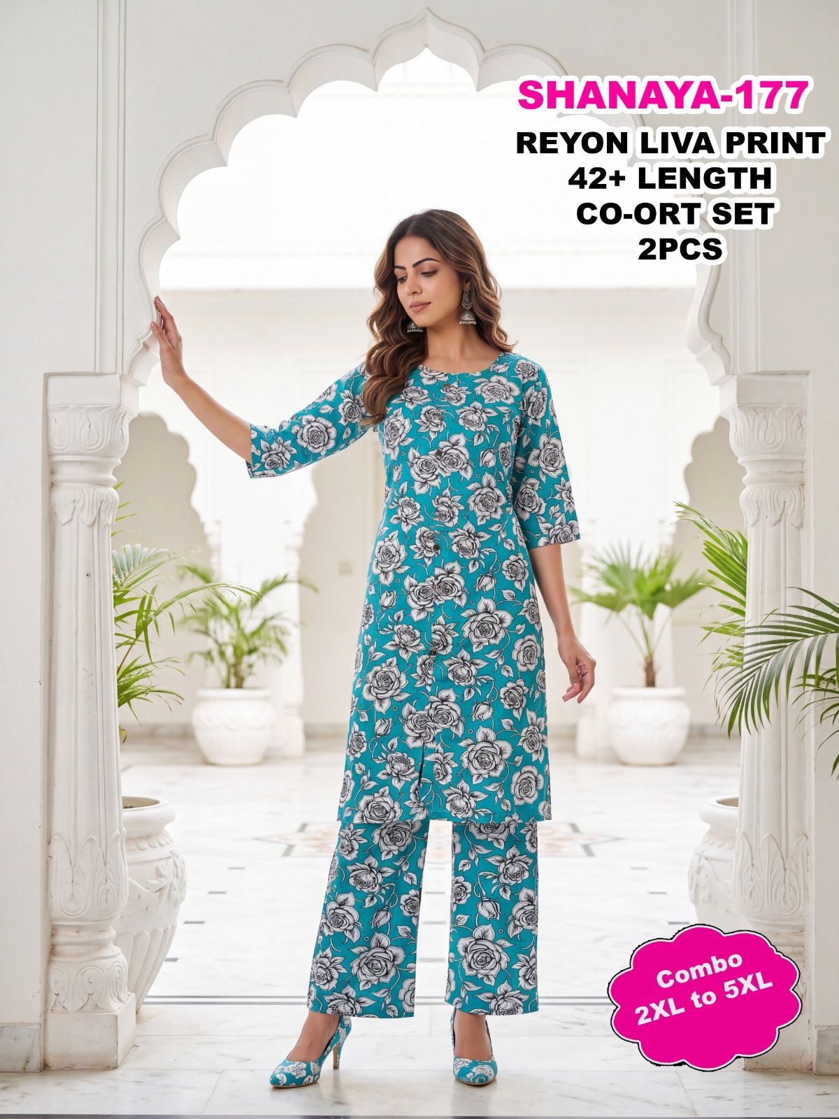 Shree Surbhi Women's Ethnic Wear Co-ord Set- Shanaya-177