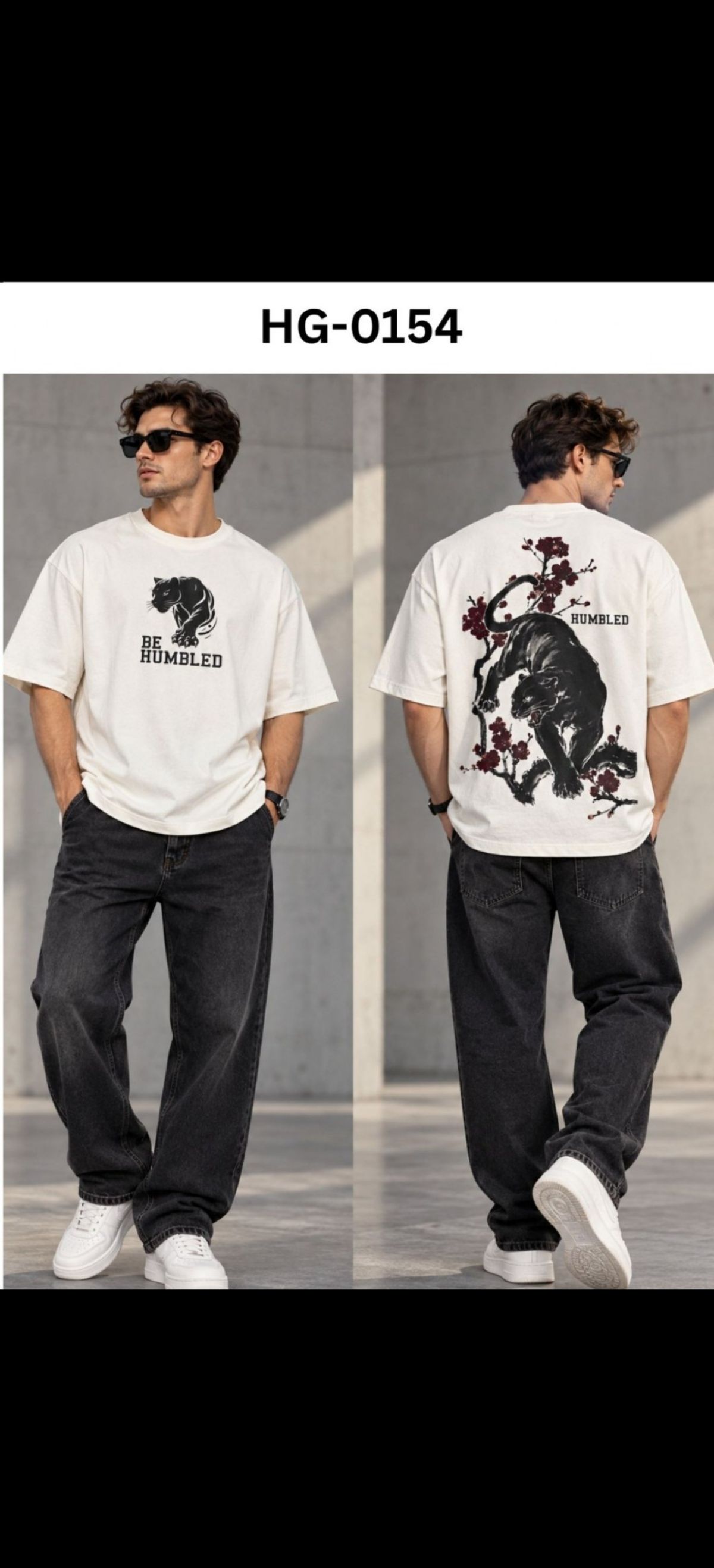 TOMHIDDLE MENS PRINTED DROP SHOULDER T-SHIRT- A4-HG-0154