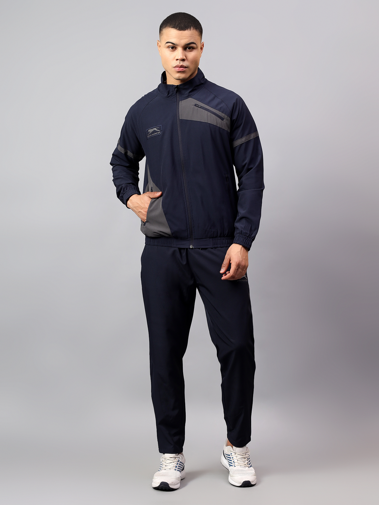 Men's Tracksuit  SNTSW109M-Navy/Dark Grey-L