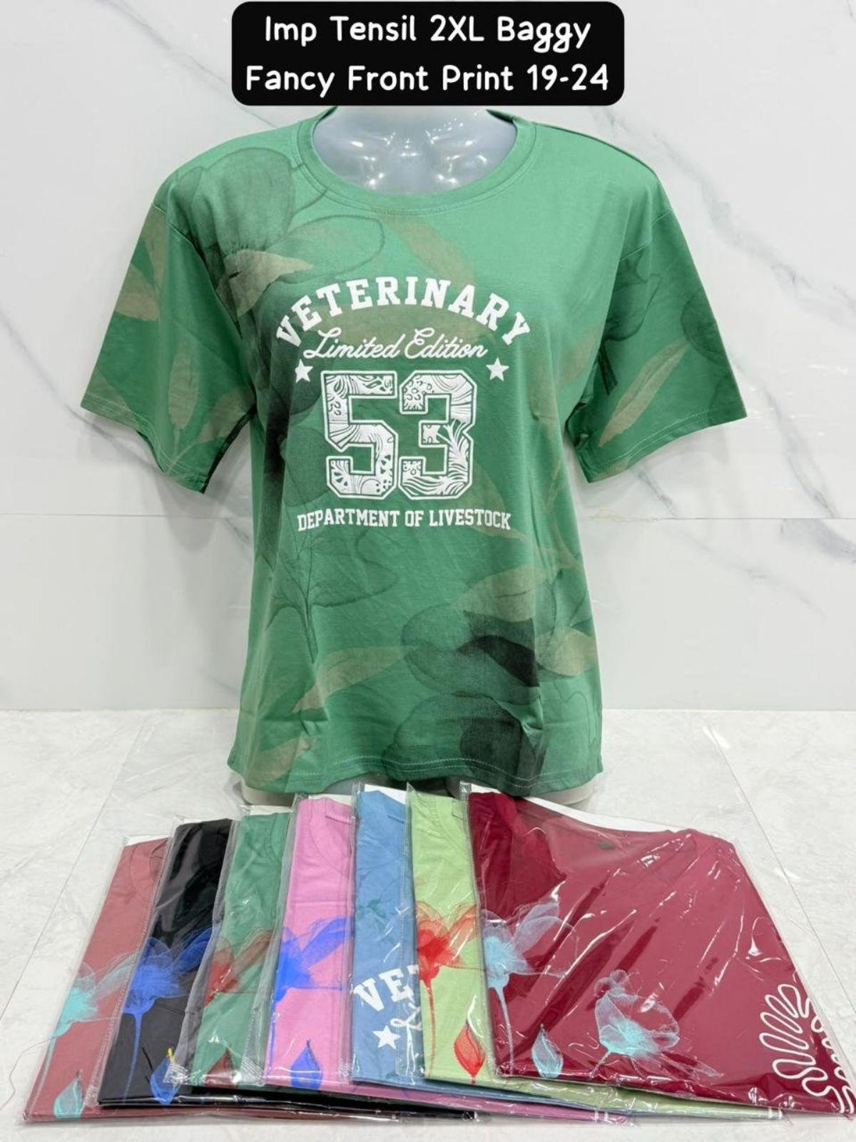 Women's IMP Tencil 2XL DTF Puff and Spray T-shirts
