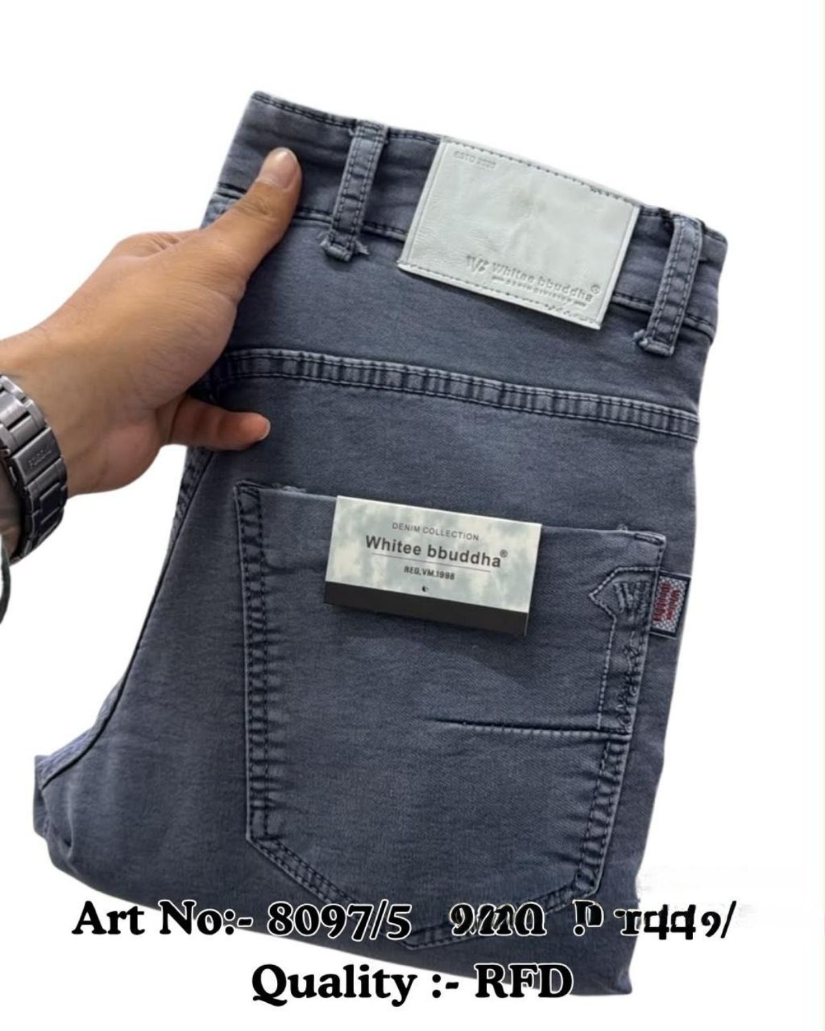 Whitee Budhha Men's Denim Narrow Fit Jeans -8097/5