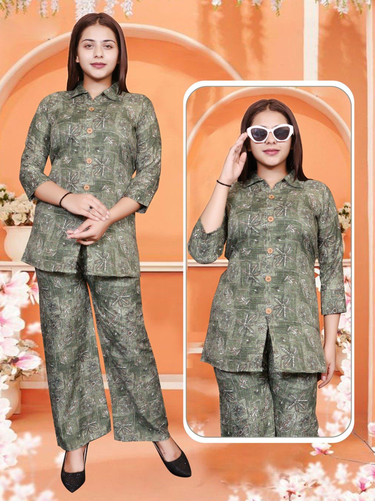 Cotton Co-Ord Set For Girls