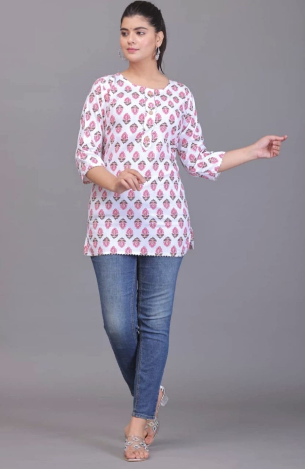 Printed Shorts Kurti